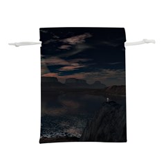 Landscape Planet Sky Lake Lightweight Drawstring Pouch (l) by Simbadda