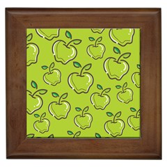Fruit Apple Green Framed Tile by HermanTelo