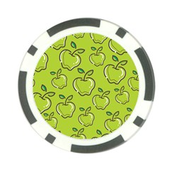 Fruit Apple Green Poker Chip Card Guard (10 Pack) by HermanTelo