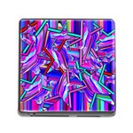Stars Beveled 3d Abstract Memory Card Reader (Square 5 Slot) Front