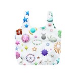 Shapes Stars Moon Sun Pattern Full Print Recycle Bag (S) Front