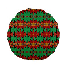 Tribal Pattern                                   Standard 15  Premium Flano Round Cushion by LalyLauraFLM