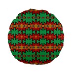 Tribal pattern                                   Standard 15  Premium Flano Round Cushion Back