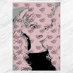 Wide Eyed Girl Pink Canvas 24  X 36  by snowwhitegirl