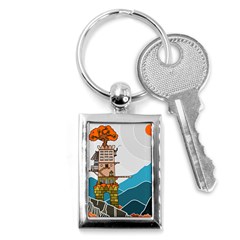 Art Artwork Drawing Painting Key Chain (rectangle) by Simbadda