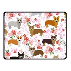 Corgis Corgi Pattern Fleece Blanket (small) by Sudhe