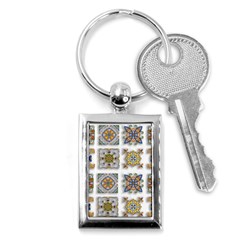 Abstract Texture Artistic Art Key Chain (rectangle) by Simbadda