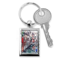 Venice Water Laguna Italy Key Chain (rectangle) by Simbadda