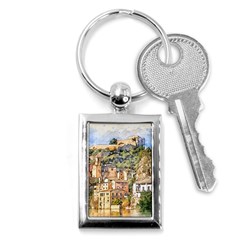 Architecture Town Travel Water Key Chain (rectangle) by Simbadda