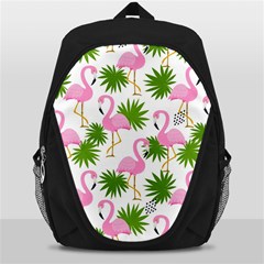 Seamless Pattern With Cute Flamingos Backpack Bag by Vaneshart