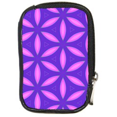Pattern Texture Backgrounds Purple Compact Camera Leather Case by HermanTelo
