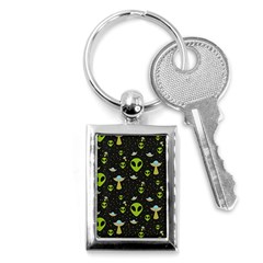 Alien Ufo Pattern Key Chain (rectangle) by Vaneshart