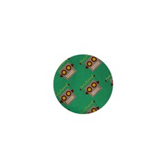 Toy Robot 1  Mini Buttons by Vaneshart