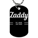 Zaddy Dog Tag (Two Sides) Front