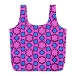 Pattern Pink Stars Texture Seamless Full Print Recycle Bag (L) Front