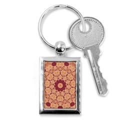 Abstract Art Abstract Background Brown Key Chain (rectangle) by Simbadda