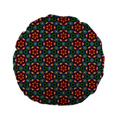 Pattern Texture Seamless Floral Standard 15  Premium Flano Round Cushions by Simbadda