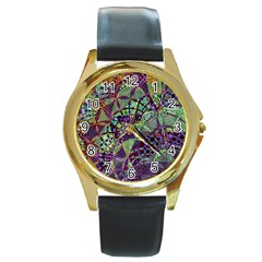Background Design Art Artwork Round Gold Metal Watch by Wegoenart