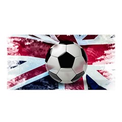 Soccer Ball With Great Britain Flag Satin Wrap by Vaneshart