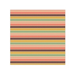 Vintage Stripes Lines Background Small Satin Scarf (square) by Vaneshart