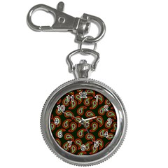 Seamless Paisley Pattern Key Chain Watches by Vaneshart