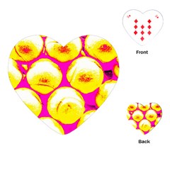 Pop Art Tennis Balls Playing Cards Single Design (heart) by essentialimage