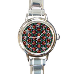 Pattern  Round Italian Charm Watch by Sobalvarro