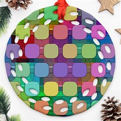 Pattern  Round Filigree Ornament (two Sides) by Sobalvarro