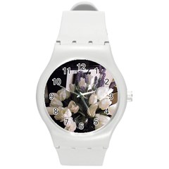 Tulips 1 1 Round Plastic Sport Watch (m) by bestdesignintheworld