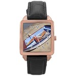 Balboa 1 2 Rose Gold Leather Watch  Front