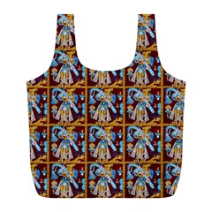 Aztec 8 Full Print Recycle Bag (l) by ArtworkByPatrick