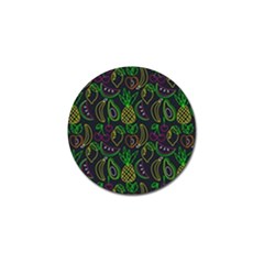 Neon Fruit Seamless Pattern Golf Ball Marker (10 Pack) by Vaneshart