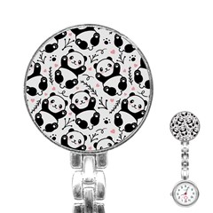 Panda Pattern Stainless Steel Nurses Watch by Vaneshart