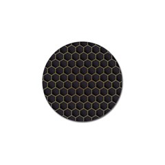 Hexagon Black Background Golf Ball Marker (10 Pack) by Vaneshart