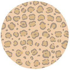 Leopard Print Wooden Bottle Opener (round) by Sobalvarro