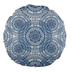 Boho Pattern Style Graphic Vector Large 18  Premium Round Cushions by Sobalvarro