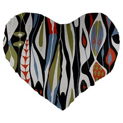 Borastapeter Scandinavian Designers Large 19  Premium Heart Shape Cushions by Sobalvarro