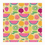 Seamless Pattern With Fruit Vector Illustrations Gift Wrap Design Medium Glasses Cloth (2 Sides) Front