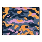 Camouflage Background Textile Uniform Seamless Pattern Double Sided Fleece Blanket (Small)  45 x34  Blanket Back