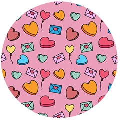 Candy Pattern Wooden Bottle Opener (round) by Sobalvarro