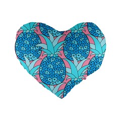 Pineapples Standard 16  Premium Heart Shape Cushions by Sobalvarro