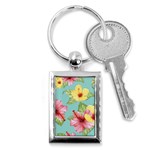 Hibiscus Key Chain (Rectangle) Front