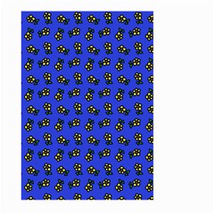 Daisy Royal Blue Large Garden Flag (two Sides) by snowwhitegirl