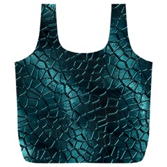 Texture Glass Network Glass Blue Full Print Recycle Bag (xxxl) by Vaneshart