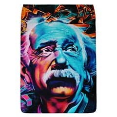 Albert Einstein Retro Wall Graffiti Blue Pink Orange Modern Urban Art Grunge Removable Flap Cover (l) by genx