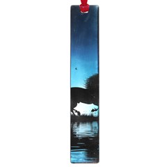 Wonderful Unicorn Silhouette In The Night Large Book Marks by FantasyWorld7