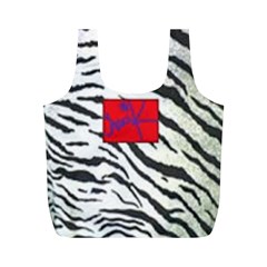 Striped By Traci K Full Print Recycle Bag (m) by tracikcollection