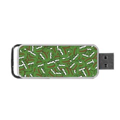 Pepe The Frog Face Pattern Green Kekistan Meme Portable Usb Flash (two Sides) by snek