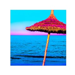 Pop Art Beach Umbrella  Small Satin Scarf (square) by essentialimage