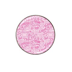 Coffee Pink Hat Clip Ball Marker (10 Pack) by Amoreluxe